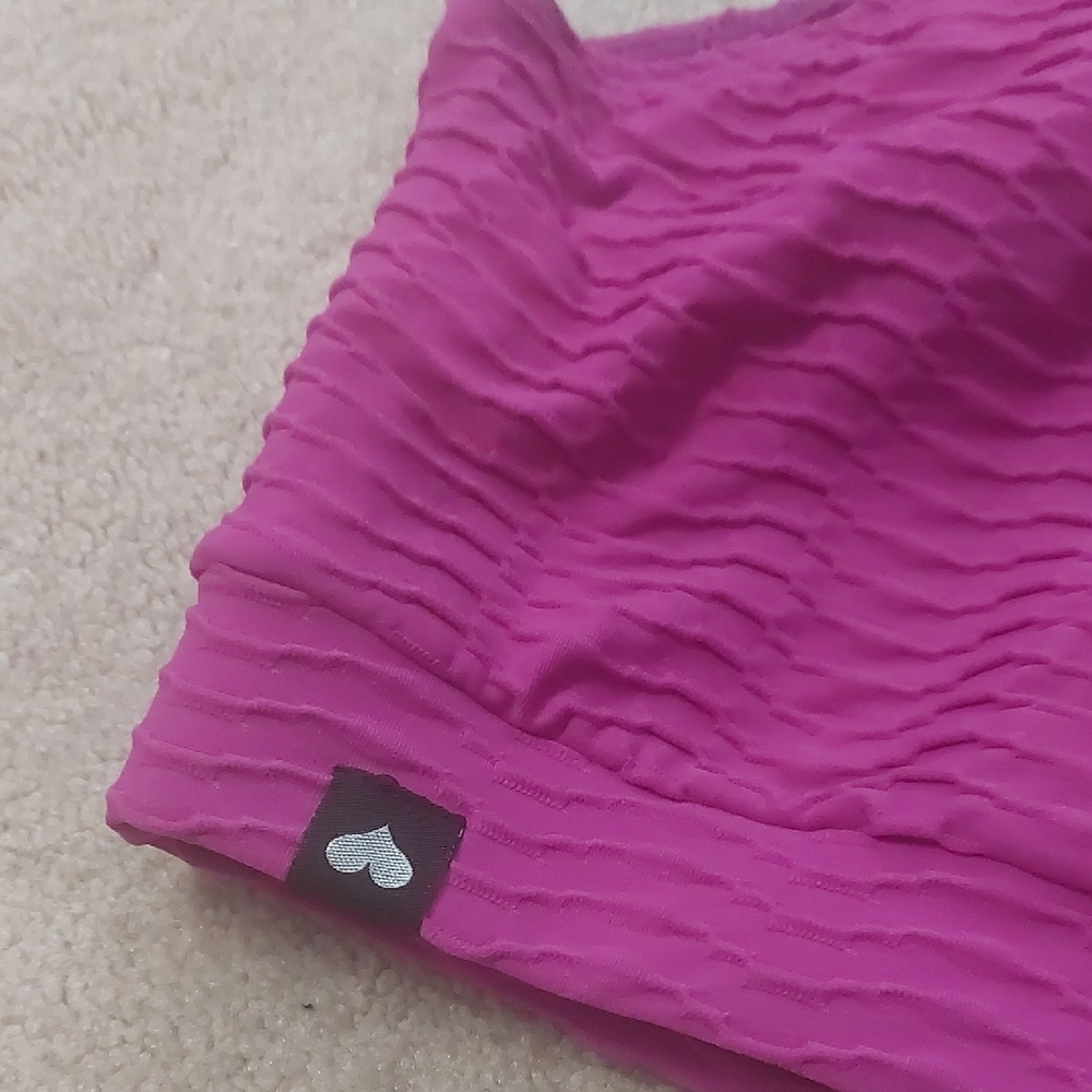 Pink One-Shoulder Textured Top - Picture 3 of 3